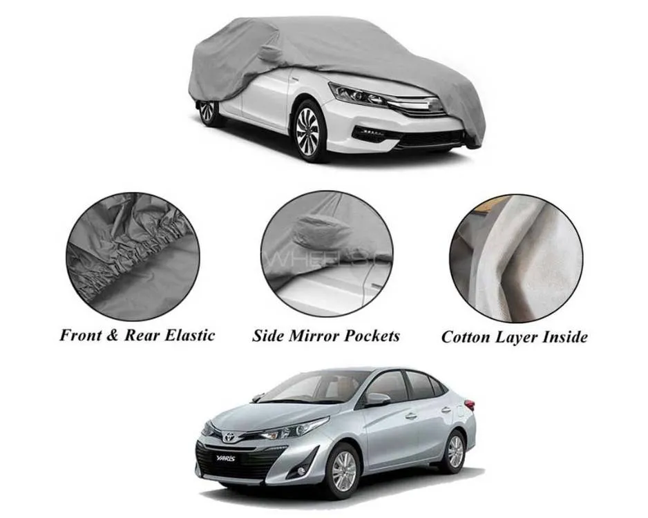 Toyota Yaris 2020-2021 Non Wooven Inner Cotton Layer Car Top Cover | Anti-Scratch | Waterproof
