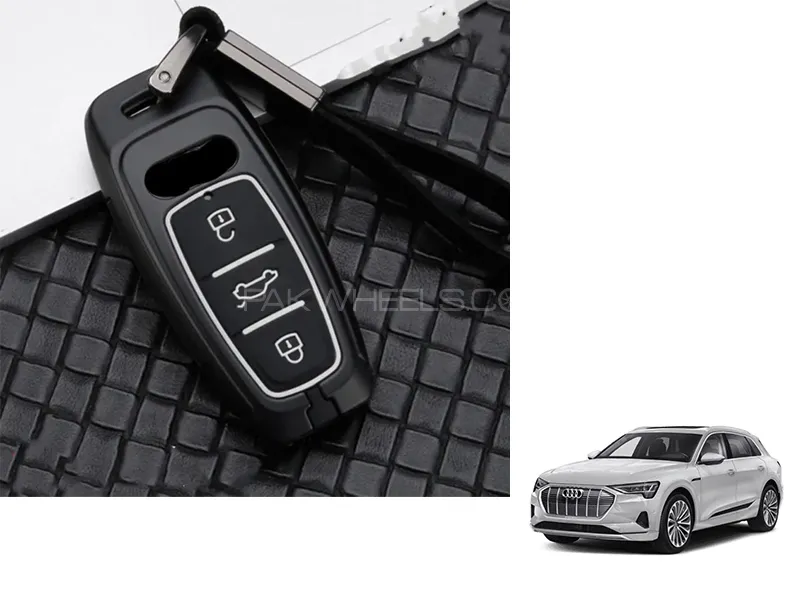 Audi E-Tron Metal And Silicon Key Cover  Image-1