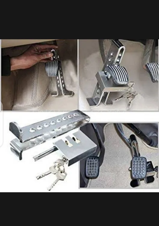 Car Anti Theft Pedal Lock 8 Holes for almost all Cars Image-1