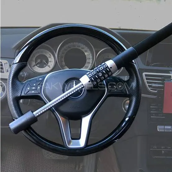 Car Steering Lock Anti Theft Wheel Combination Password Lock Image-1