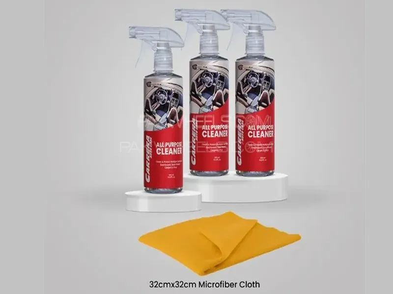 Carrera Pack of 3 All Purpose Cleaner 500ml with Microfiber Image-1