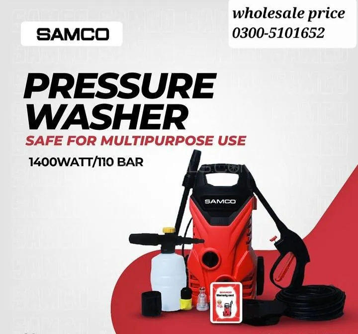 Samco high pressure car washer 110 bar Image-1