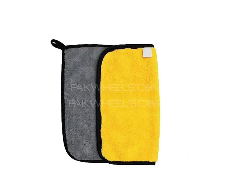 Cyclone Microfiber Towel 600GSM Yellow and Grey 40X40