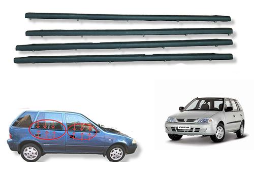 Suzuki Cultus 2007-2017 Outer Door Whether Strip | 4 Pcs | Black  Suzuki Cultus 2007-2017 Outer Door Whether Strip | 4 Pcs | Black