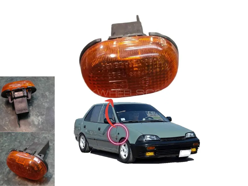 Suzuki Margalla Side Indicator Light | 2 Pcs Orange | Color Fender Light Image-1
