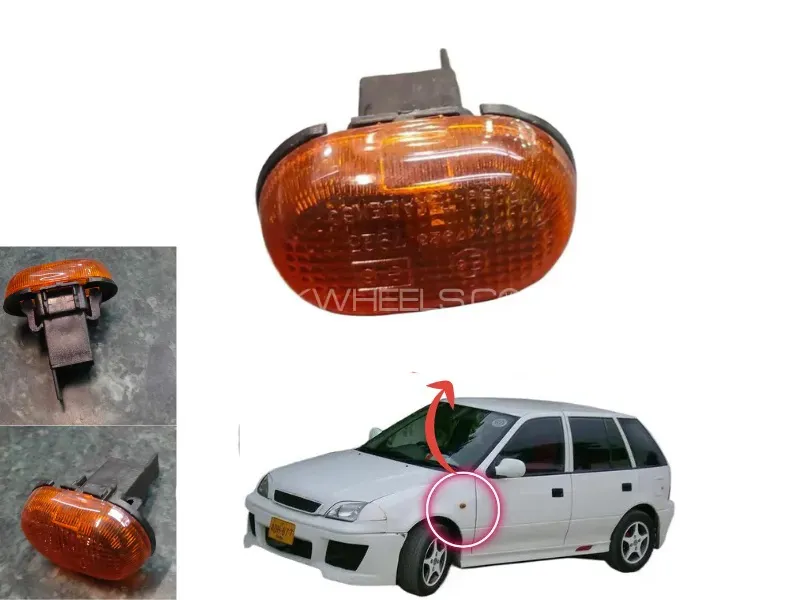 Suzuki Cultus Side Indicator Light  | 2 Pcs Orange  | Color Fender Light