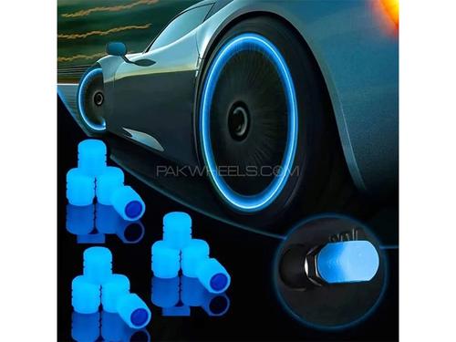 Universal Fluorescent Tire Valve Cap | Blue Universal Fluorescent Tire Valve Cap | Blue