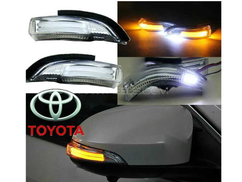Toyota Corolla Side Mirror Neon Indicator Light with 3 Options Image-1