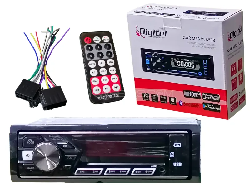 Digital Sound Car MP3 Player with Bluetooth 10 Band Equalizer Fine Quality - 1PC