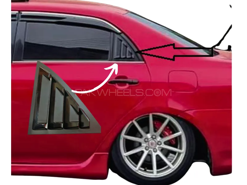 Quarter Glass Louvers Grills for Toyota Corolla 2009 to 2014 - 1Pair Image-1
