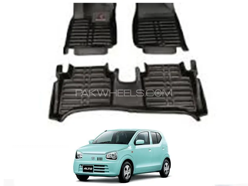 Suzuki Alto 2019-2023 5D Floor Mats - Black | Car Floor Mats Image-1