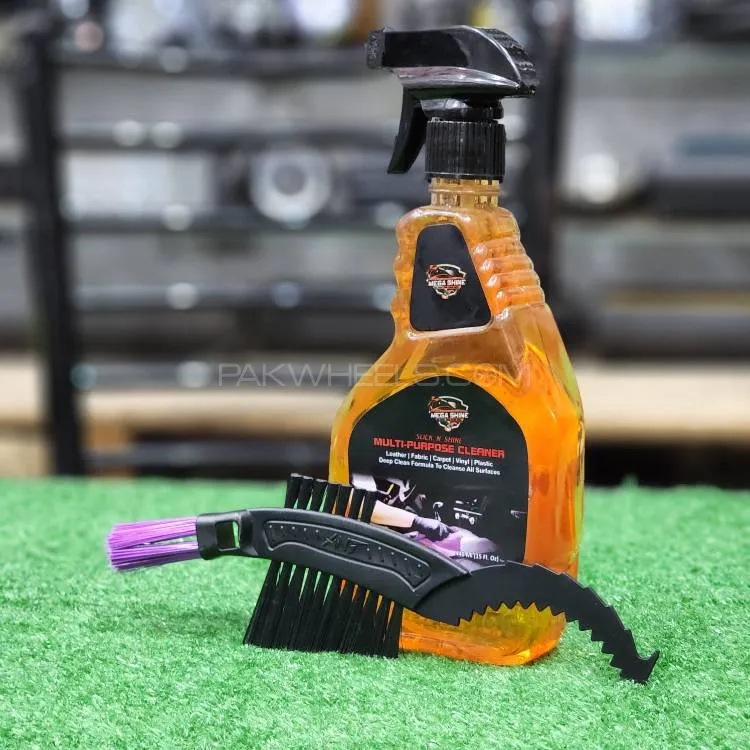 MEGA SHINE Slick And Shine Multi Purpose Cleaner With Free Cleaning Brush Image-1