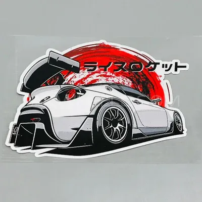 Premium Quality Custom Sticker Sheet For Car & Bike Embossed Style S-FR Racing  Roll over image to z Image-1