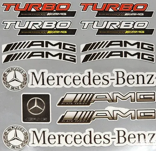 Premium Quality Custom Sticker Sheet For Car & Bike Embossed Style TURBO Image-1