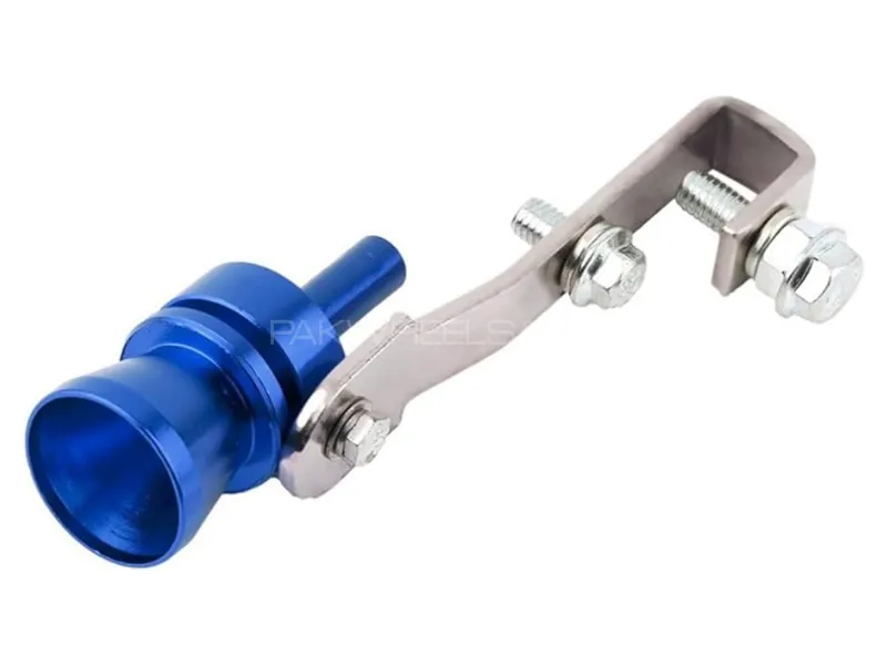 Turbo Sound Whistle Small Size for Vehicle Exhaust Pipe Car Turbo Muffler Universal-Blue