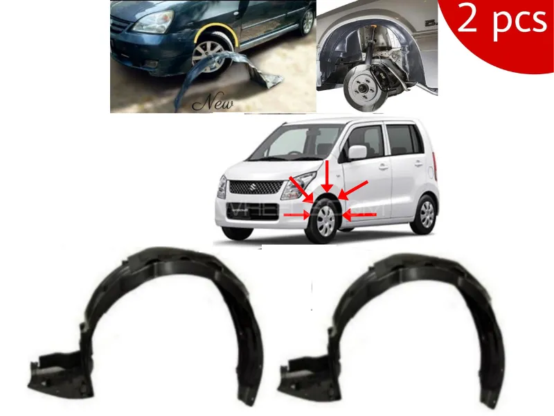 Suzuki Wagon R Fender Shield ( 2 ) Pieces Front Right And Left Both Sides Suzuki Wagon R Fender Shield ( 2 ) Pieces Front Right And Left Both Sides Image-1