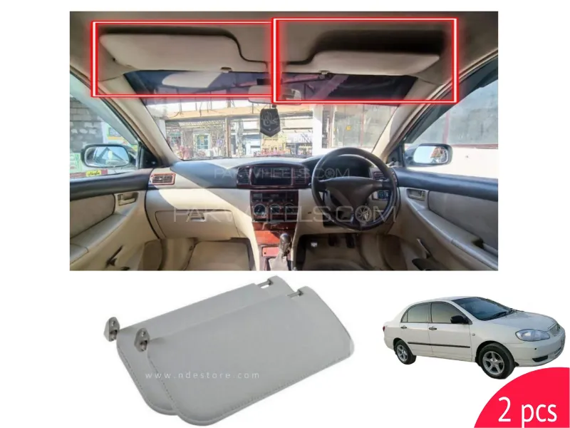 Toyota Corolla Xli 2006 Roof Sun Shades ( 2 ) Pcs Roof Cover Sun Protection Toyota Corolla Xli 2006 Roof Sun Shades ( 2 ) Pcs Roof Cover Sun Protection Image-1