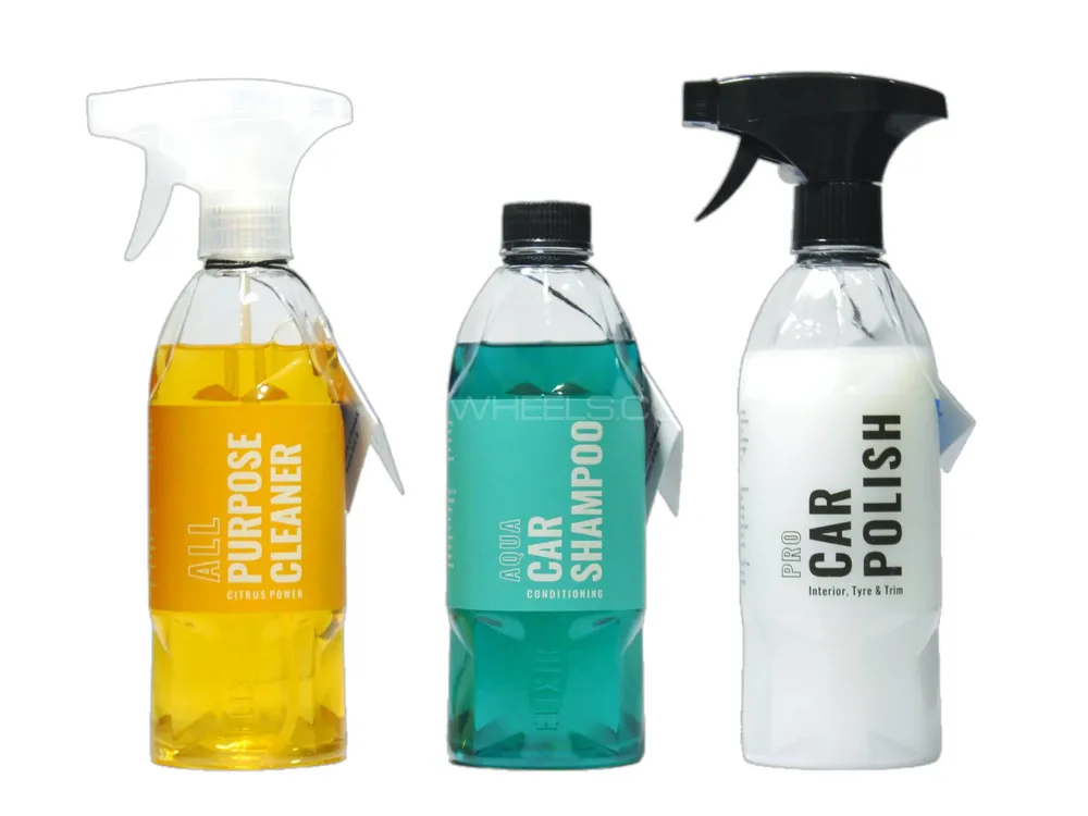 3 In1 Elixir Car Care UK Bundle Shampoo Polish APC Image-1