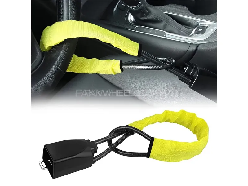 Universal Car Seat Belt Steering Wheel Anti-Theft Locking Device