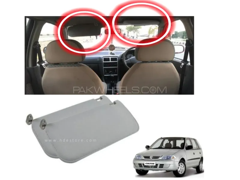 Suzuki Cultus Roof Sun Shade ( 2 ) Pieces/ Inner Roof Shades / Roof Cover Old  Model Suzuki Cultus Roof Sun Shade ( 2 ) Pieces/ Inner Roof Shades / Roof Cover Old  Model Image-1