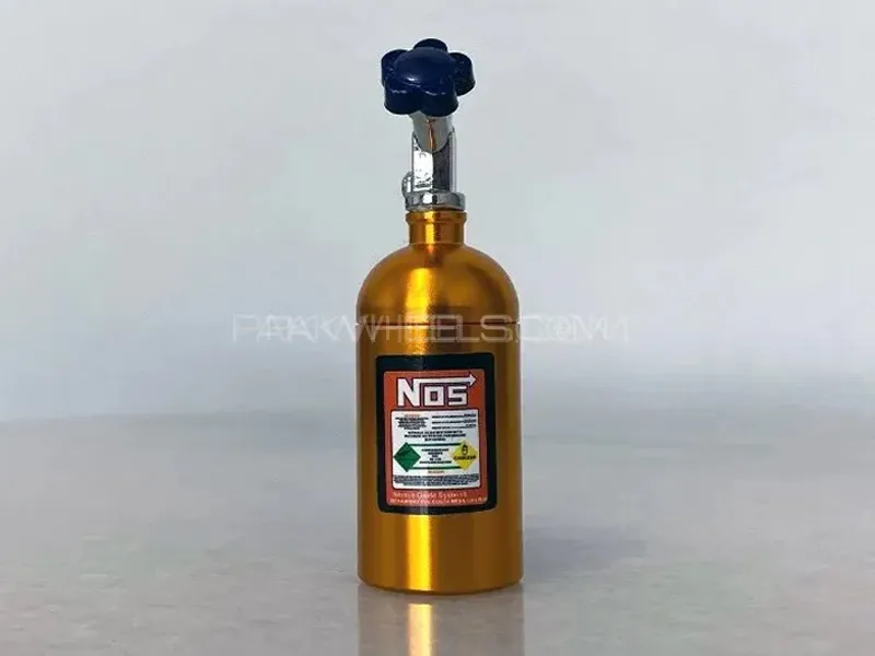 Universal Car Perfume Metal Simulation Nitrogen Bottle Decoration Accessory Nos Bottle for Car 1 Pc Image-1