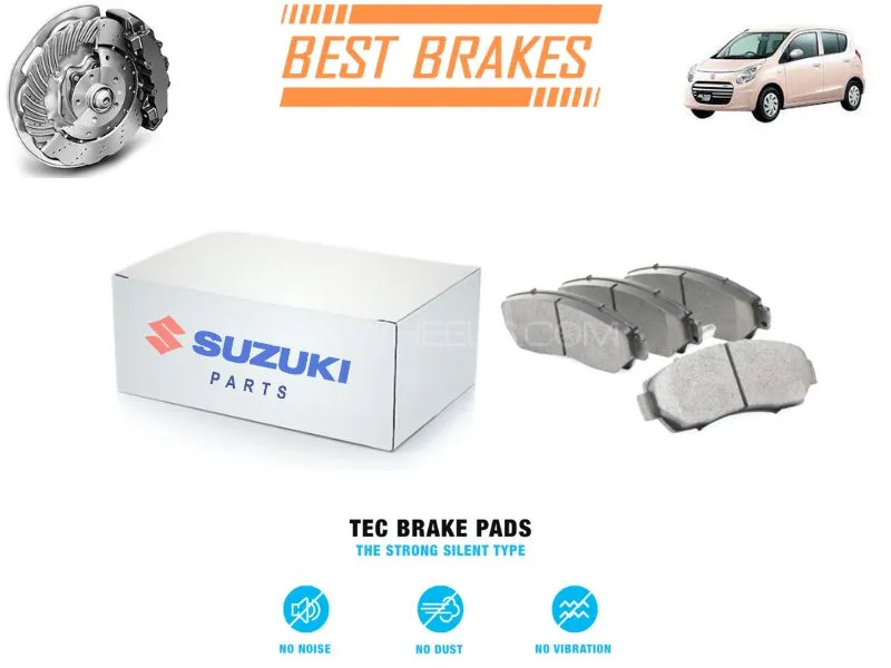Suzuki Alto Japan Assembled TEC Brake Pads - High Quality Brake Parts Image-1