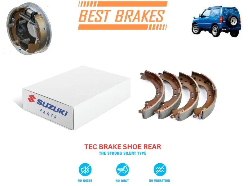 Suzuki Jimny 660cc TEC Rear Brake Shoes - High Quality Brake Parts Image-1