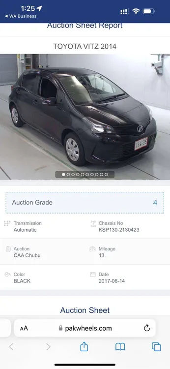 Toyota Vitz 2014 for Sale in Sahiwal Image-1