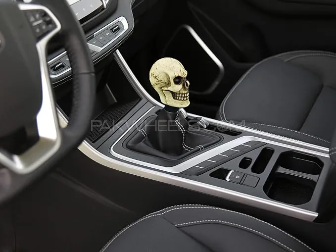 Universal Skull Shift Gear Knob Car Shifter Lever Most Manual Automotive Vehicles 1 Pc Image-1