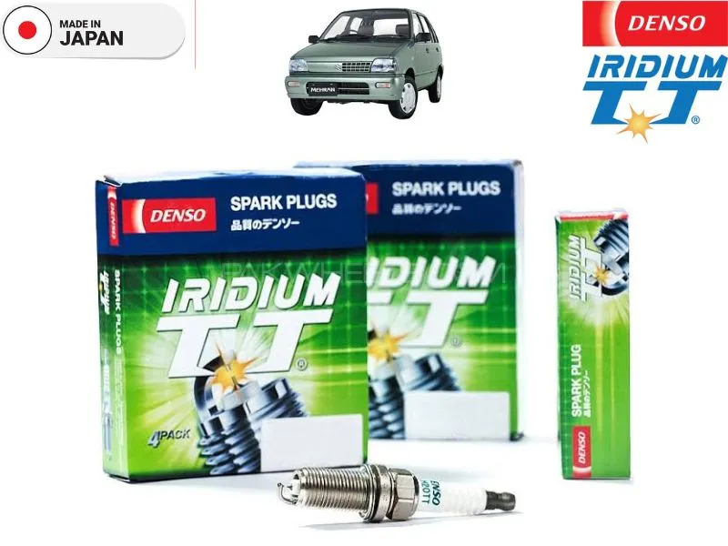 Suzuki Mehran EURO Denso Iridium Twin Tip Spark Plugs 3 Pcs - Better Fuel Economy Image-1