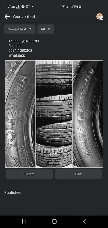 16 inch tyre yokohama Image-1