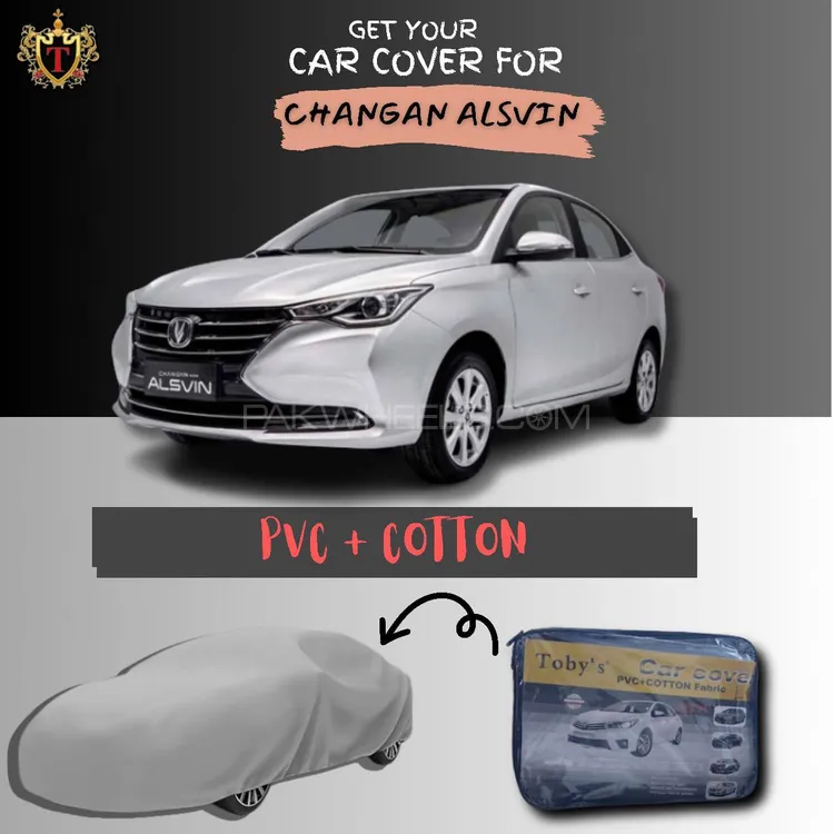 TOBYS - Car Top Cover for Changan Alsvin ( PVC & COTTON ( Image-1