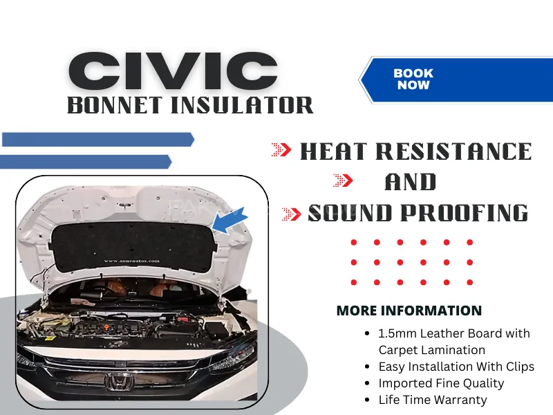 Honda Civic | Bonnet Insulator | Heat & Sound Proofing | Honda Civic