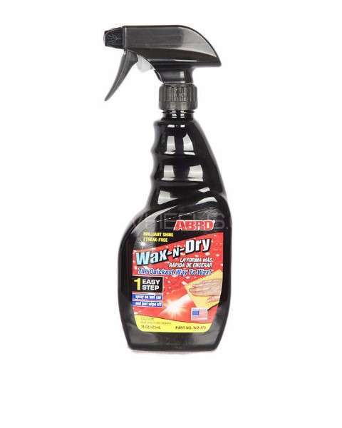 ABRO 1 Step Wax N Dry - 473 ml - Black Image-1