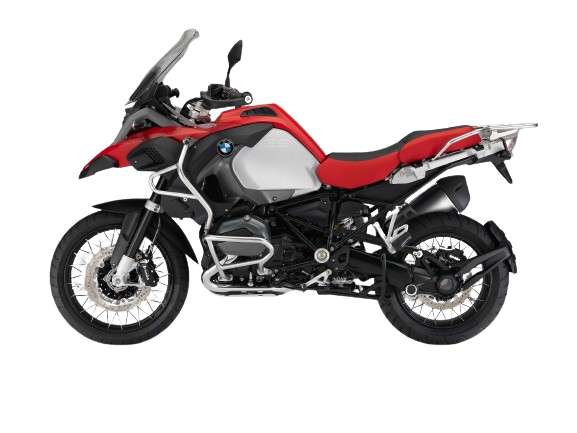 BMW R1200 GS Adventure Side Profile (Left) Red