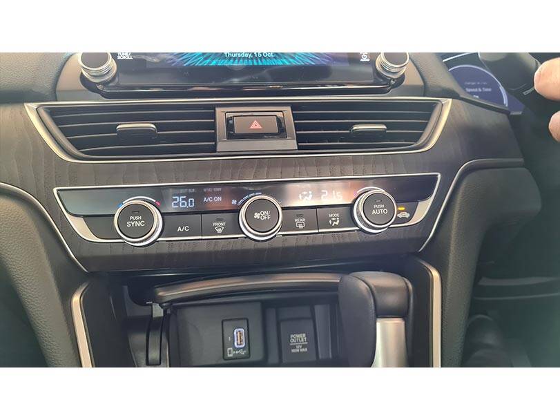 Honda Accord 2024 Interior AC and Media Controls