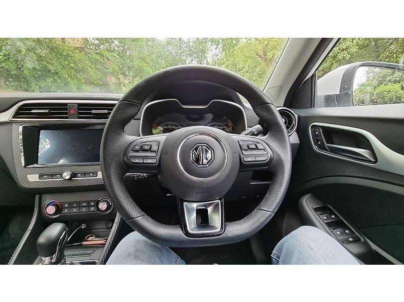 MG ZS EV Interior Steering
