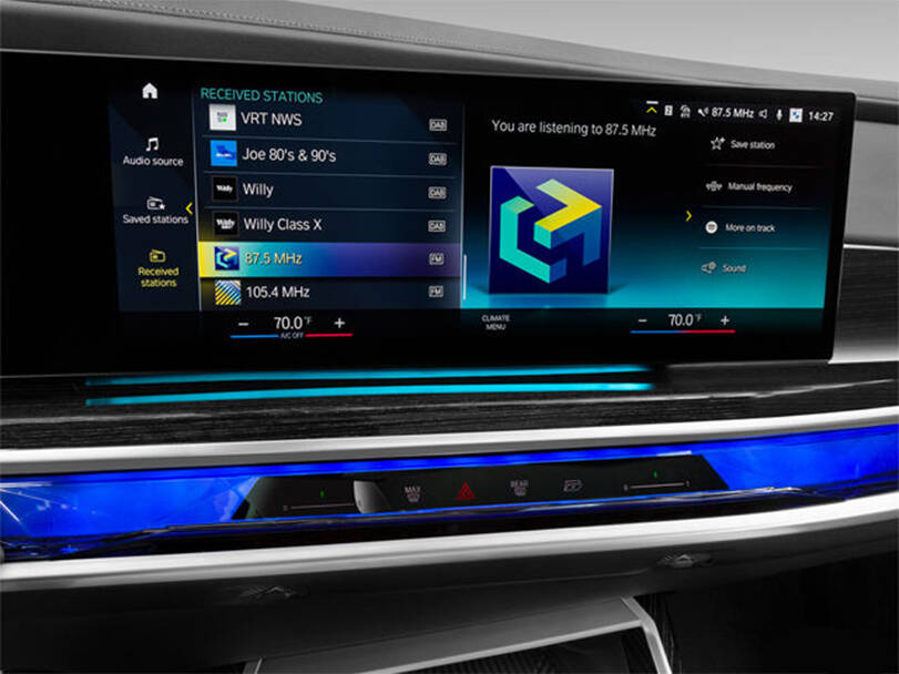 بی ایم ڈبلیو 7 سیریز Interior Infotainment System