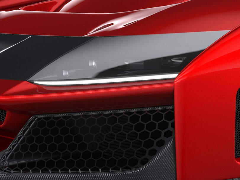 فراری F80 Exterior Headlight